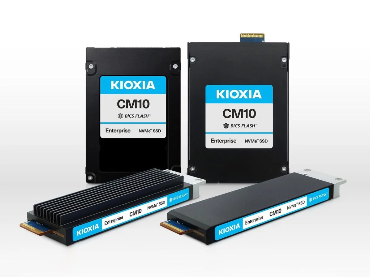Kioxia представила первые SSD с PCIe 6.0 — объём до 61,44 Тбайт, скорость не раскрывается