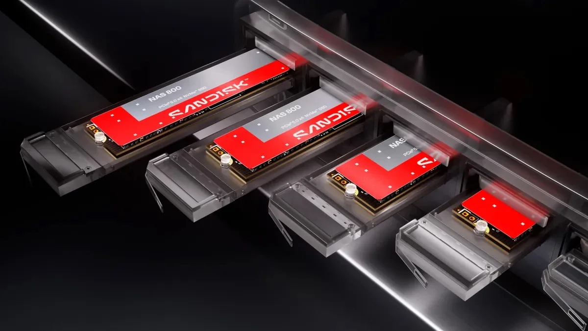 Sandisk представила SSD серий NAS 600 и NAS 800 для сетевых хранилищ