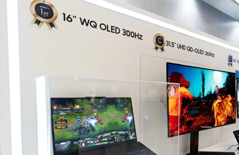 Samsung представила первый в мире OLED-дисплей для ноутбуков с частотой обновления 300 Гц