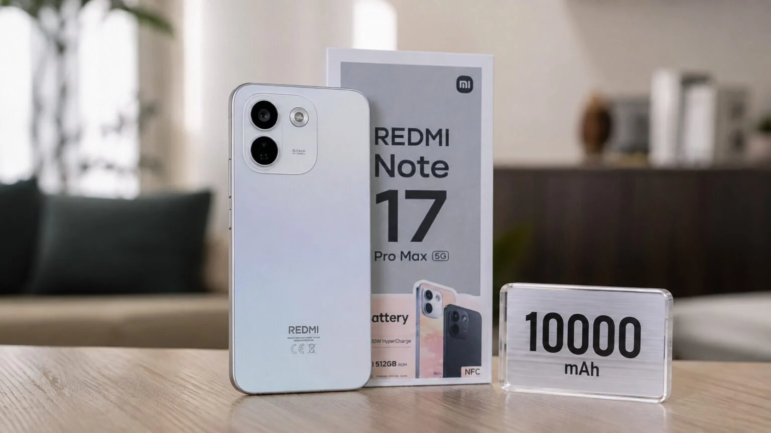 Xiaomi представила Redmi Note 17 Pro Max с рекордной батареей на 10 000 мАч