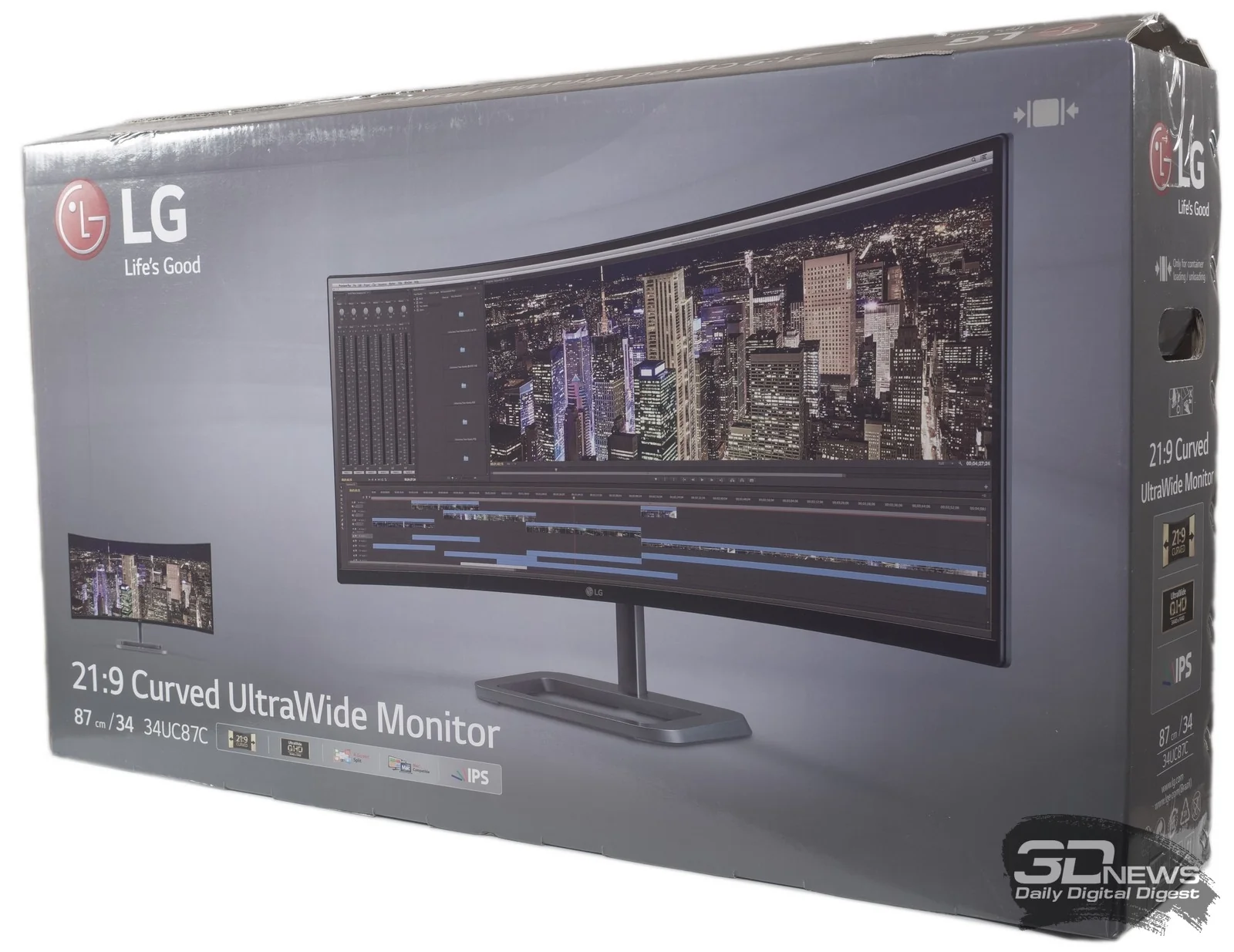 монитор LG с соединительным кабелем