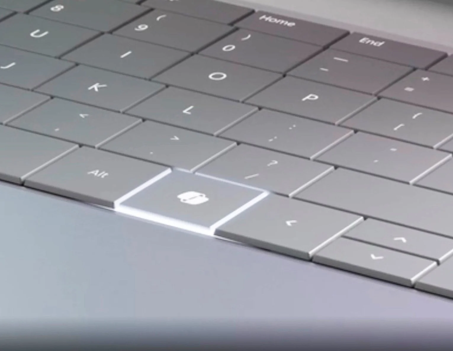 Клавиатура с выделенной клавишей Copilot в Windows 11