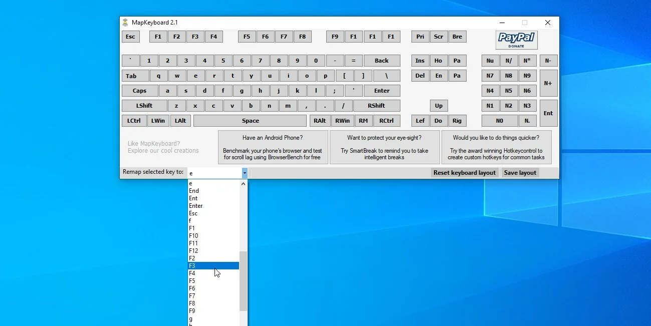 Настройки переназначения клавиши Copilot в Windows 11
