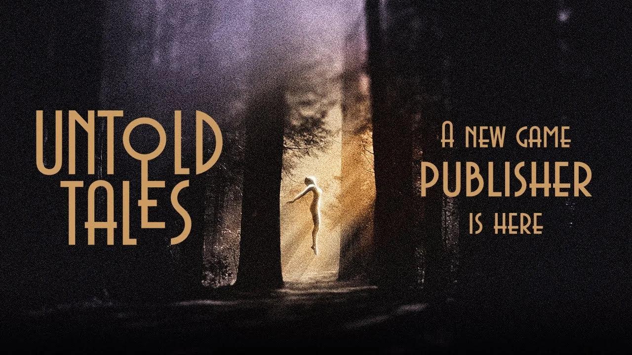 логотип Untold Tales и список участвующих издателей