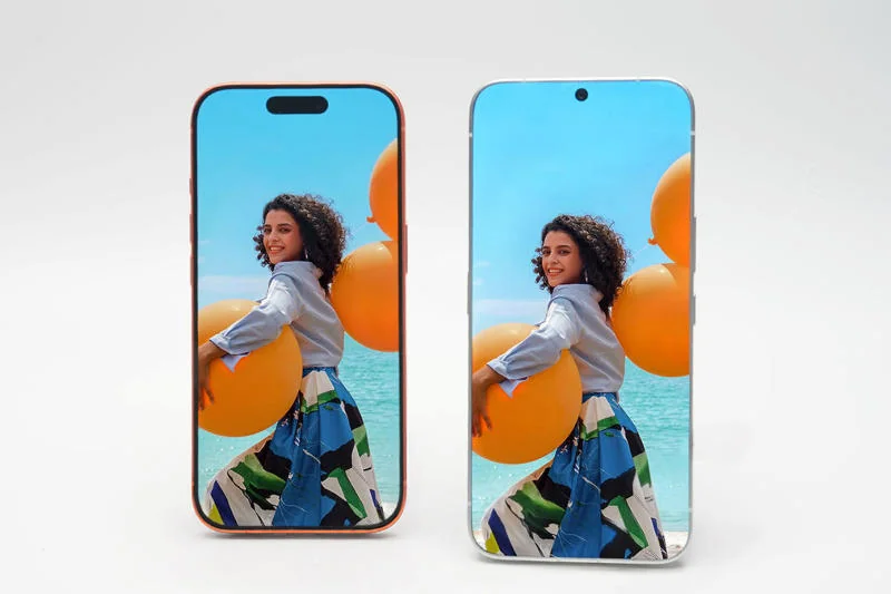 сравнение Tecno Next-Gen Borderless Concept Phone и iPhone 17 Pro