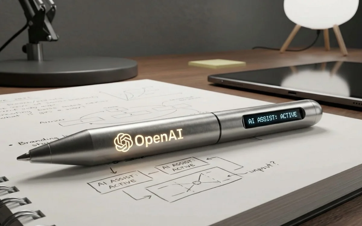 Концепт ИИ-устройства OpenAI в сотрудничестве с Джони Айвом