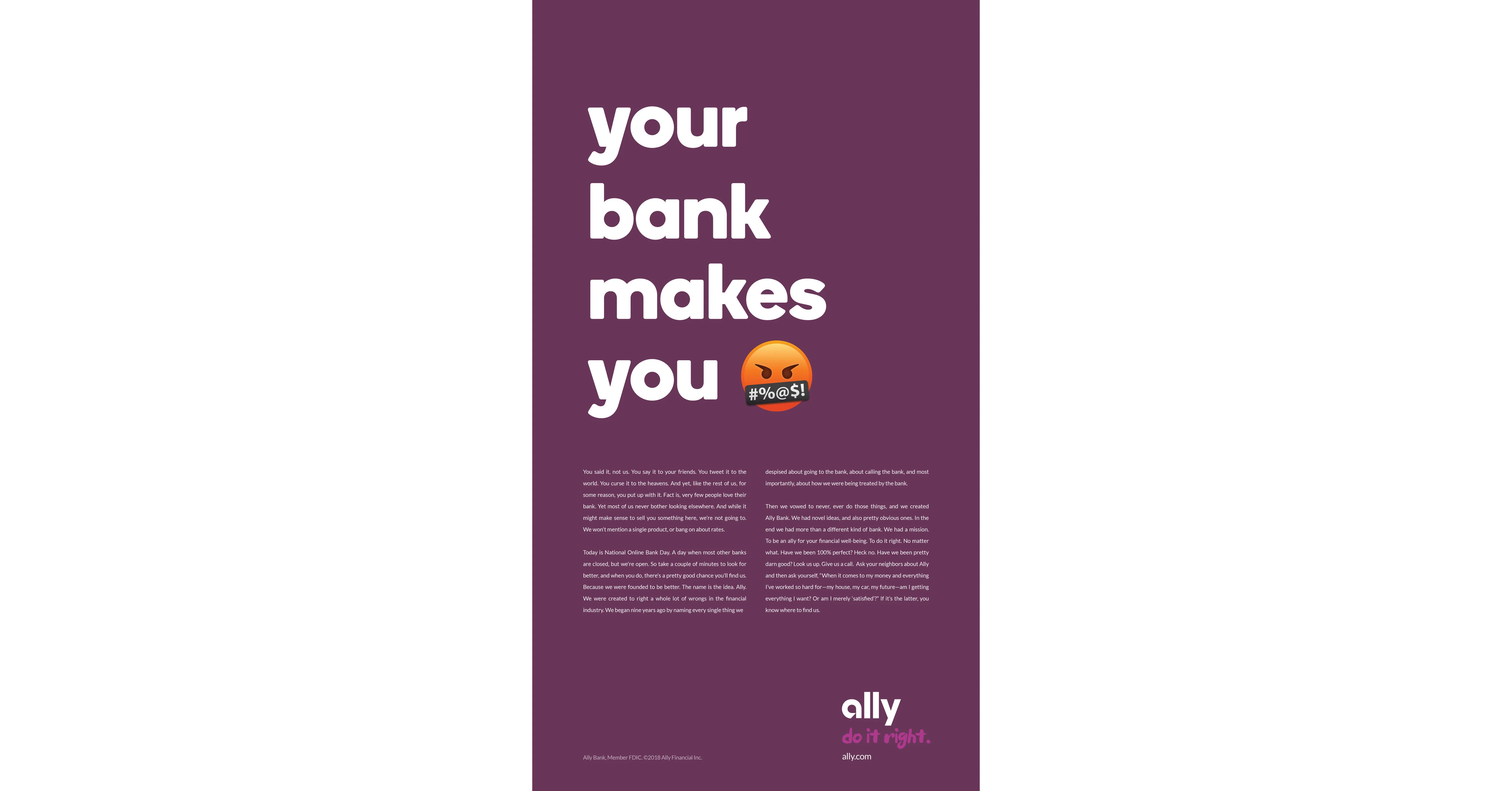 пример спонсорского блока Ally Bank в Markdown-версии Time