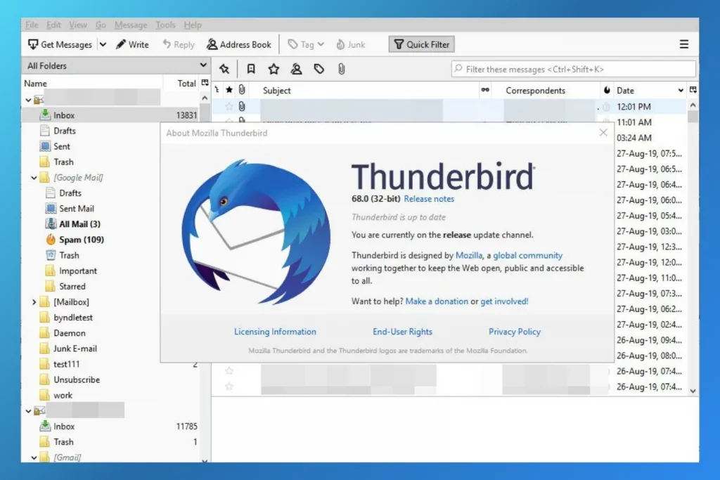 почтовые клиенты Thunderbird и Apple Mail как альтернатива