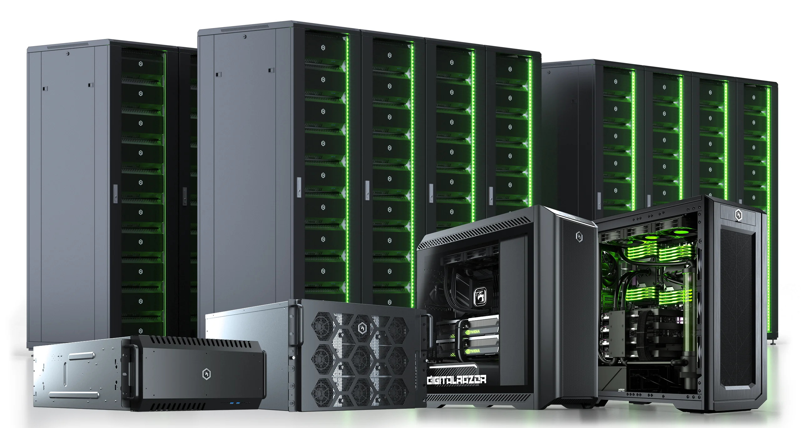 GPU-серверы в стойке высокой плотности