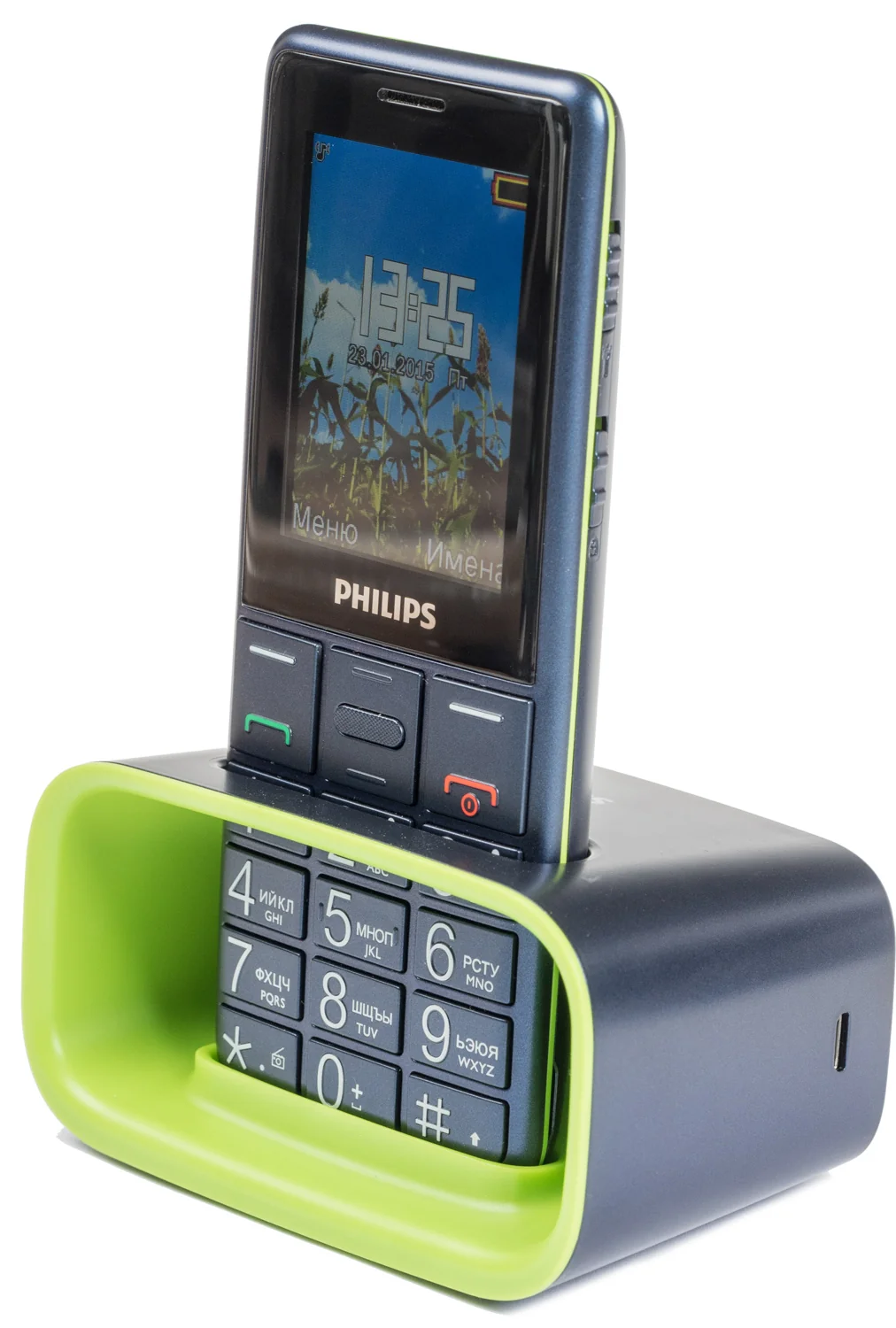 Кнопочный телефон Xenium L728 с док-станцией для зарядки