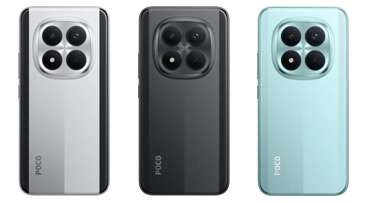 смартфон Poco M8x 5G в трёх цветах