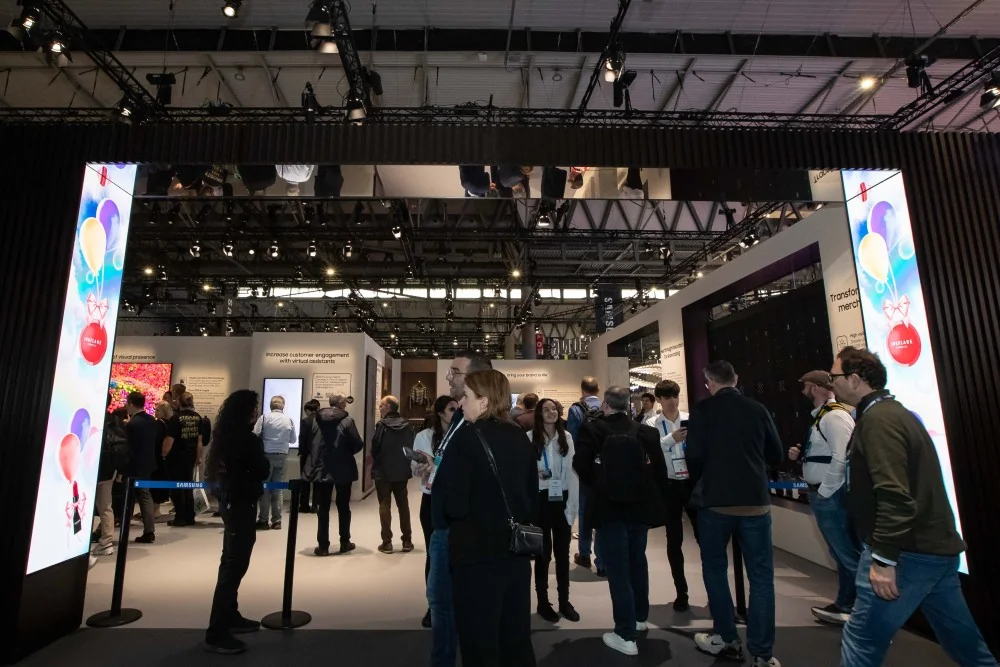 Стенд Samsung Display на выставке IMID 2026