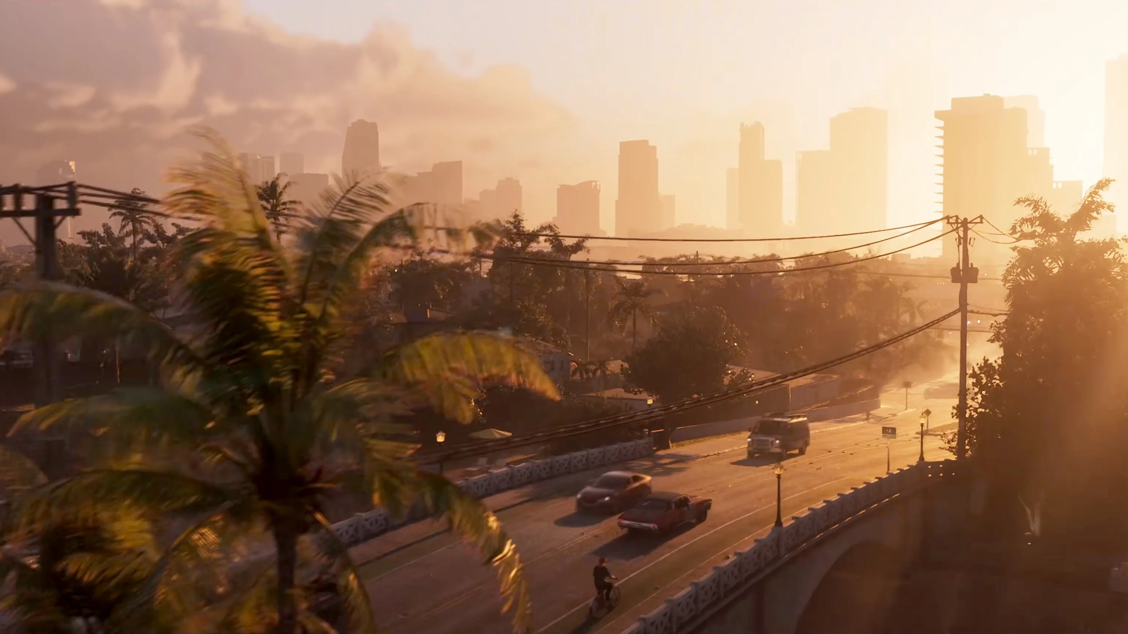геймплей GTA VI Вайс-Сити закат
