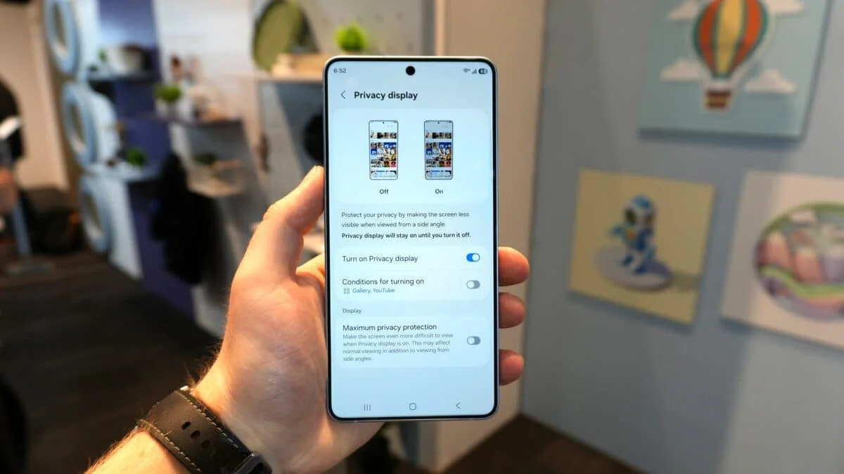 технология Privacy Display в Samsung Galaxy S26 Ultra