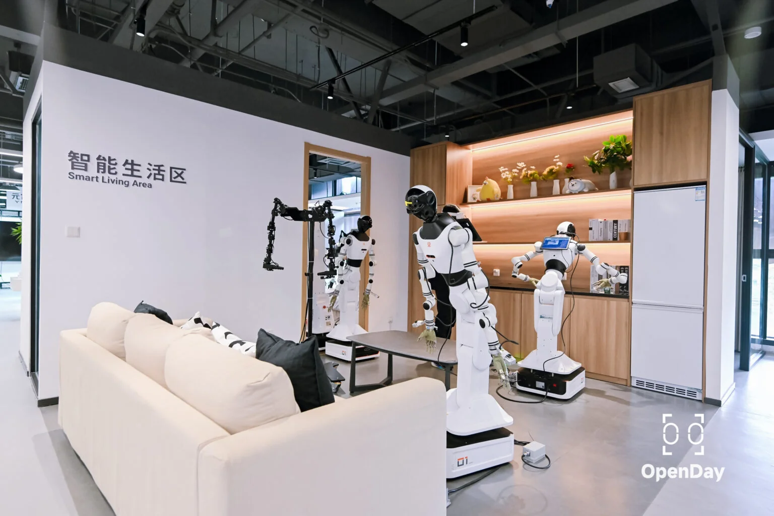 центр данных RealMan Robotics в Пекине с 108 роботизированными платформами
