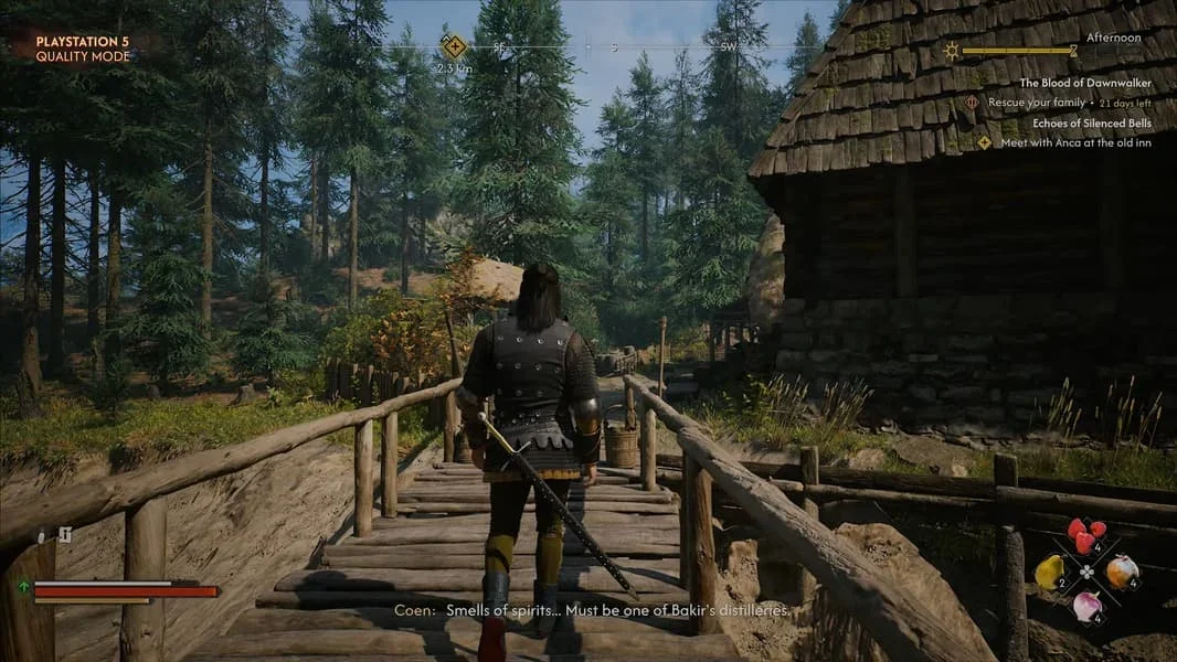 геймплей The Blood of Dawnwalker на PS5 Pro