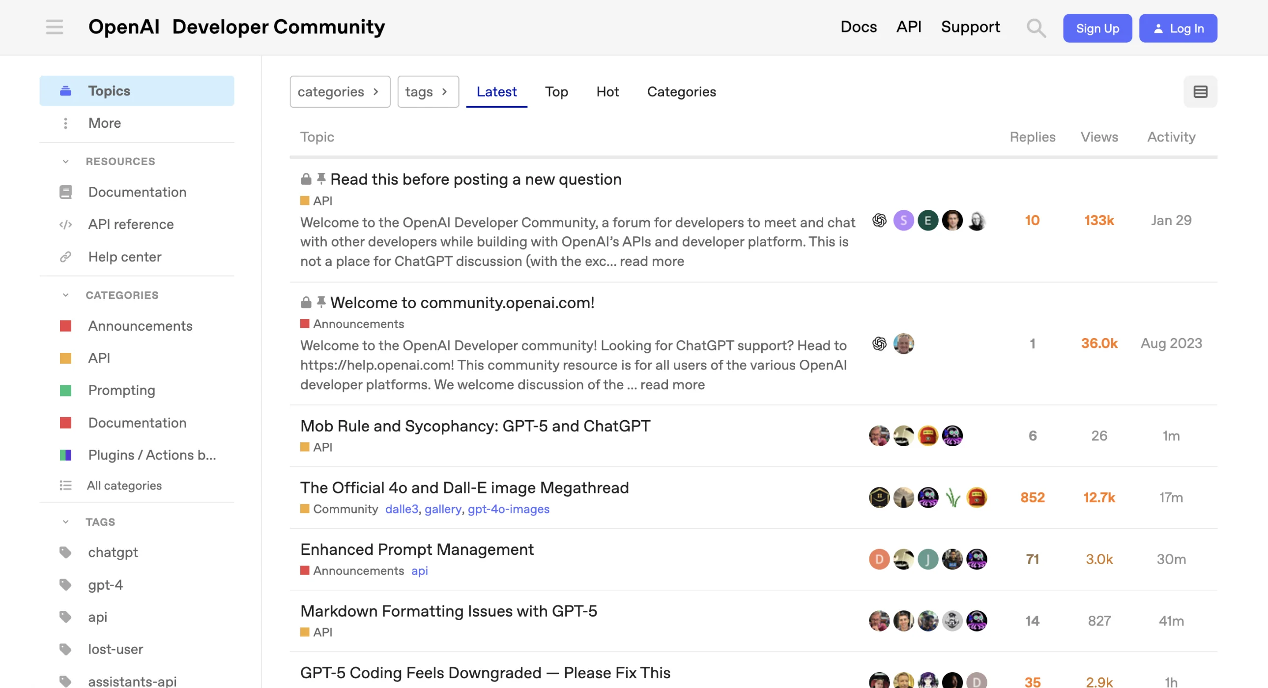 запрос функции на форуме OpenAI Developer Community