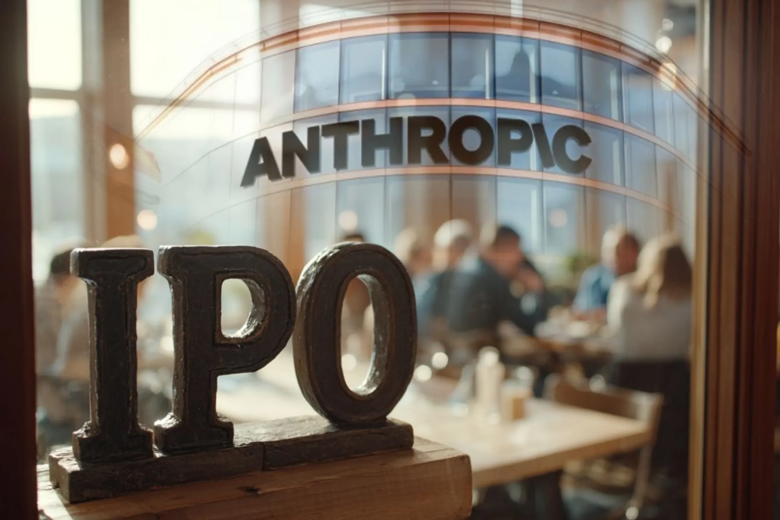 логотип Anthropic и проспект IPO