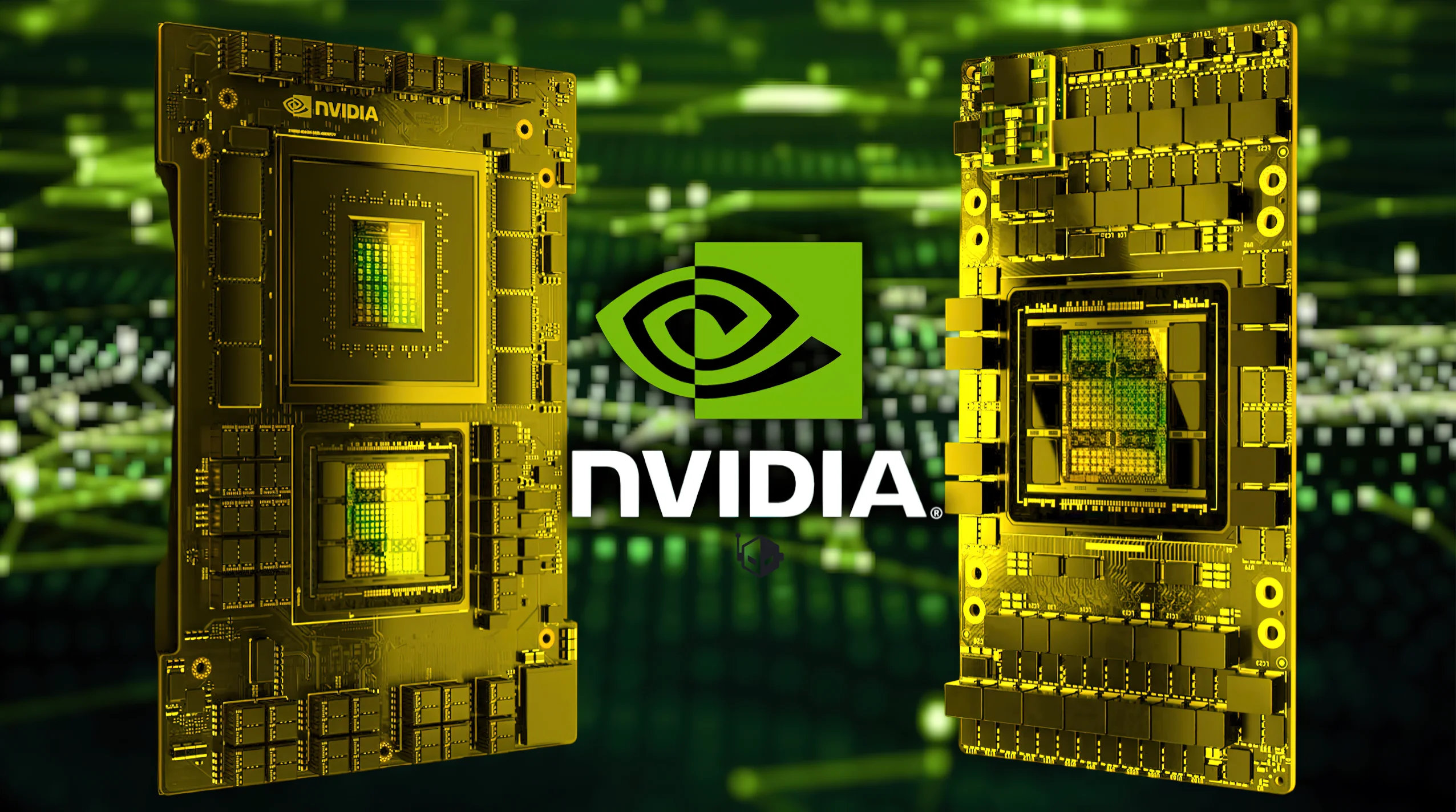 логотип Nvidia и схемы архитектуры ИИ-агента с оболочкой