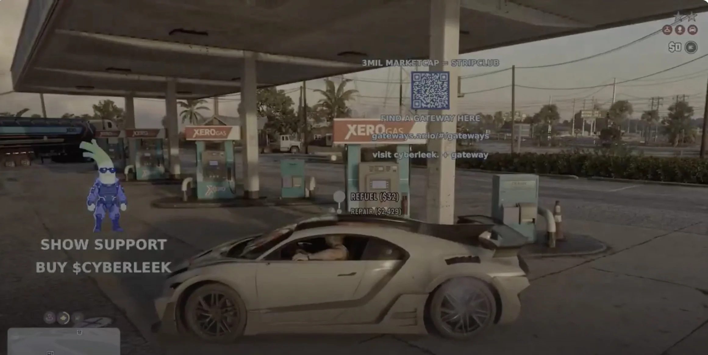 геймплей GTA VI ограбление заправки Джейсоном Дювалем