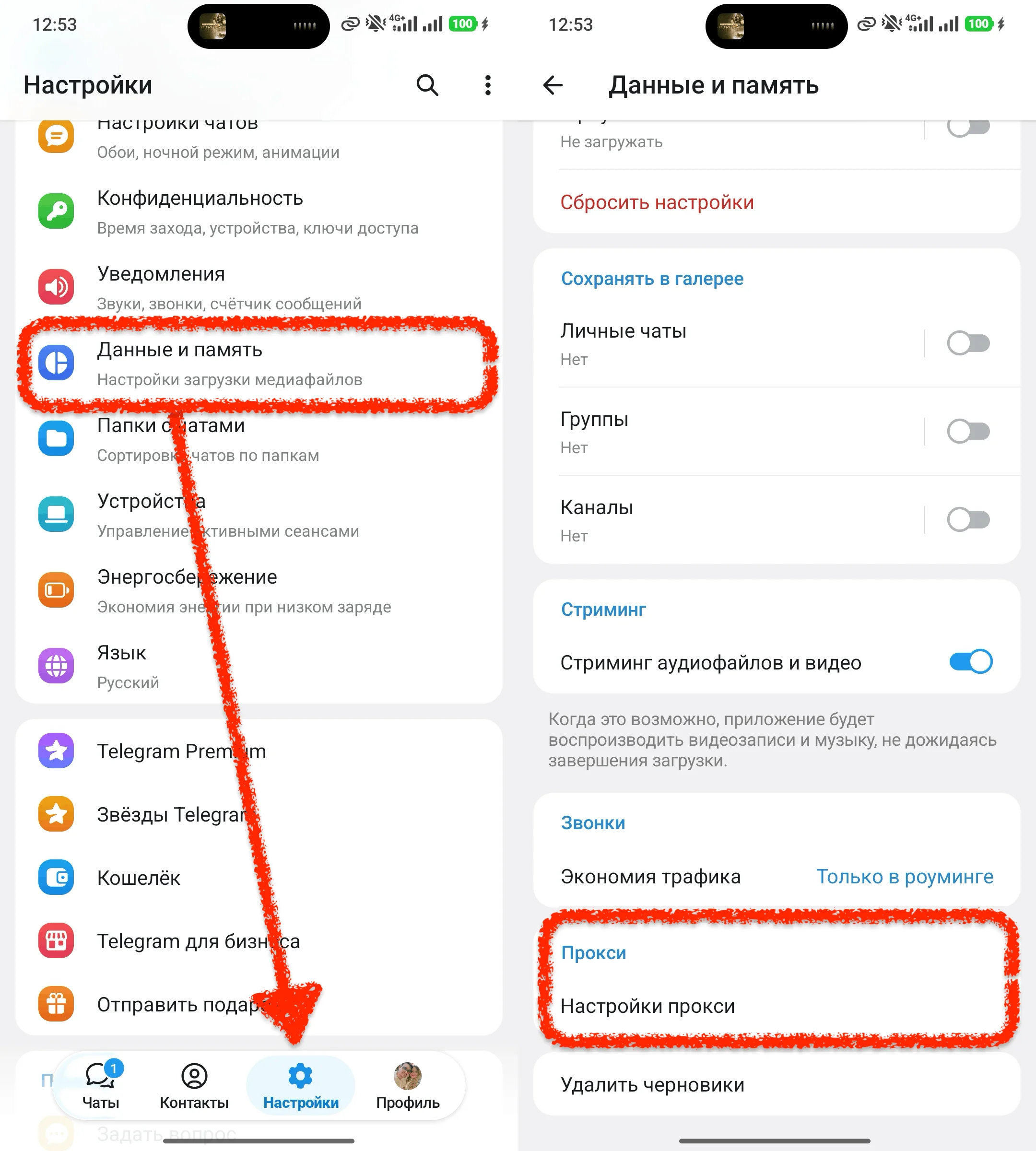 схема работы WEB Proxy в Telegram Desktop