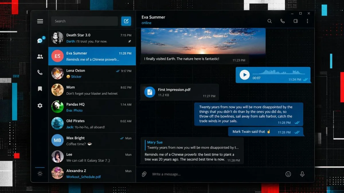 настройки обновления Telegram Desktop 7.1.1