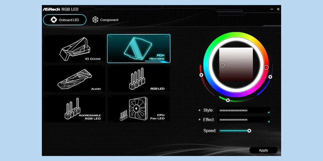 утилита для управления RGB-подсветкой с драйвером inpoutx64.sys