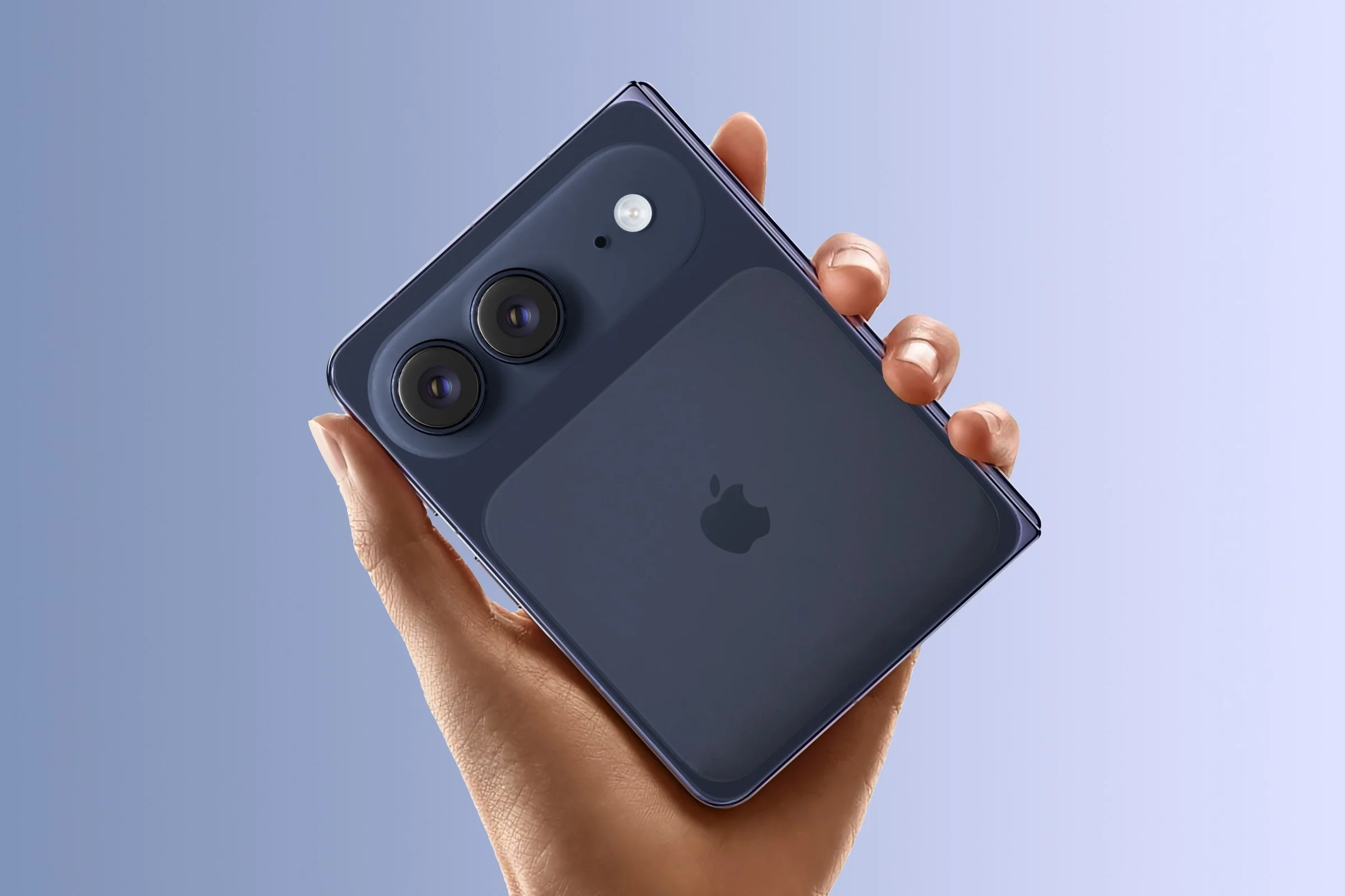 интерфейс iPhone Ultra в разложенном состоянии