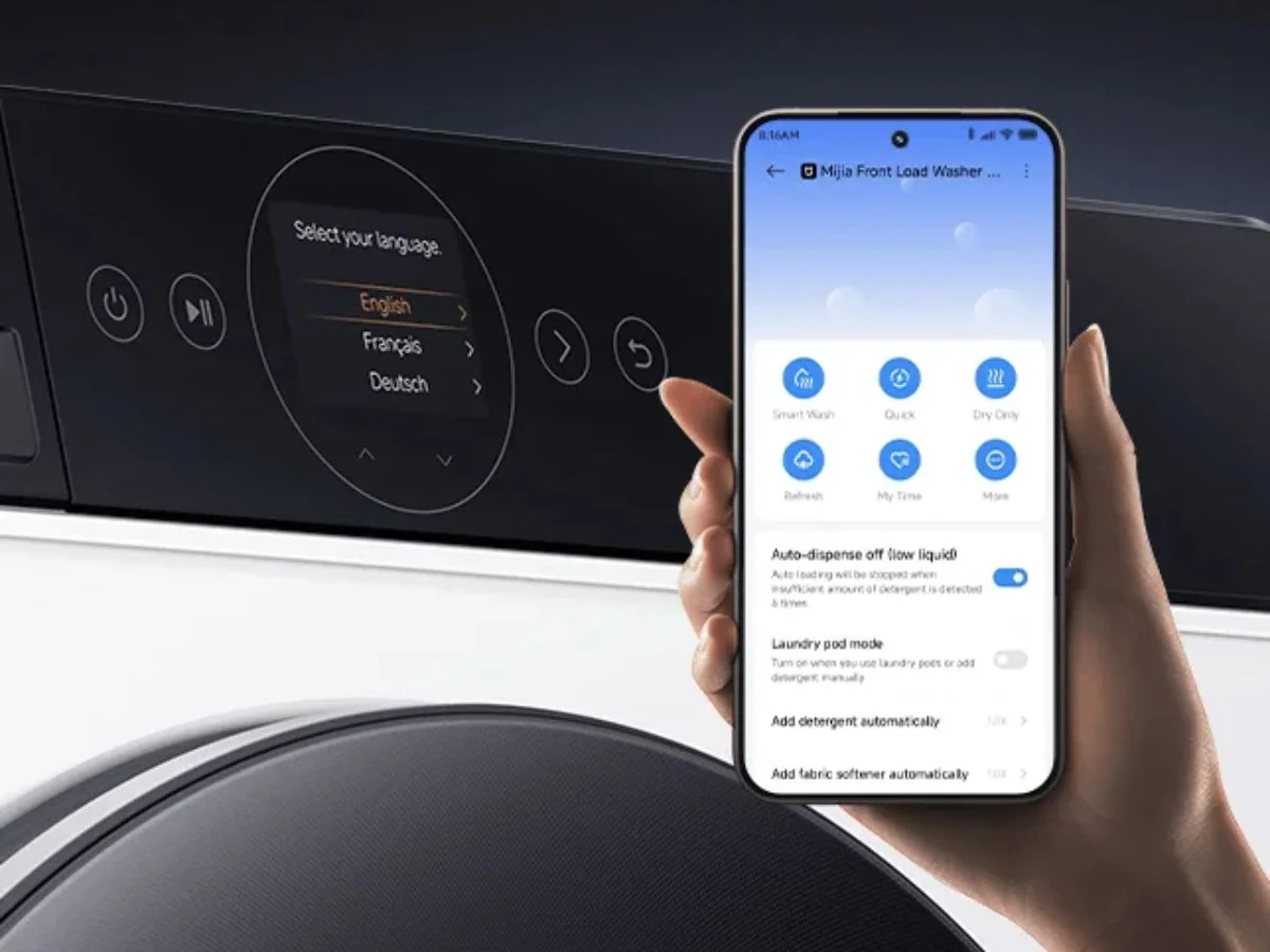 управление сушилкой Xiaomi через приложение Mi Home на смартфоне