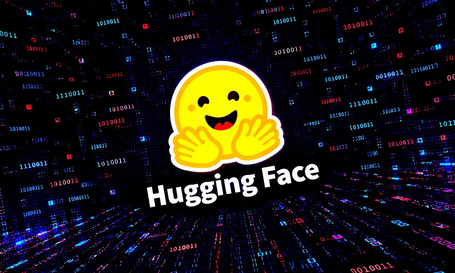 логотип Hugging Face на фоне серверов