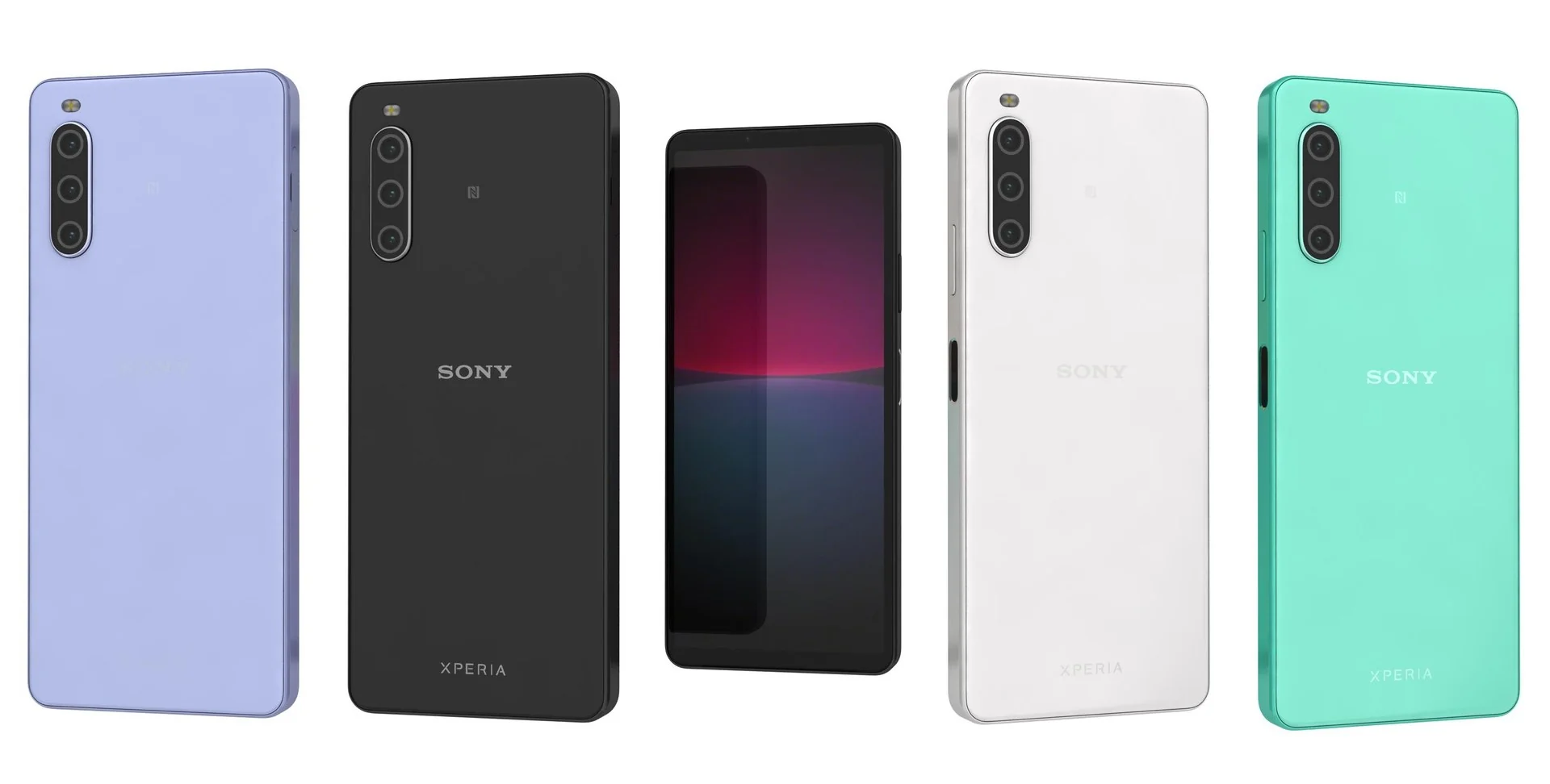цветовая линейка Sony Xperia 10 VIII: Frosted Gray и Misty Lilac