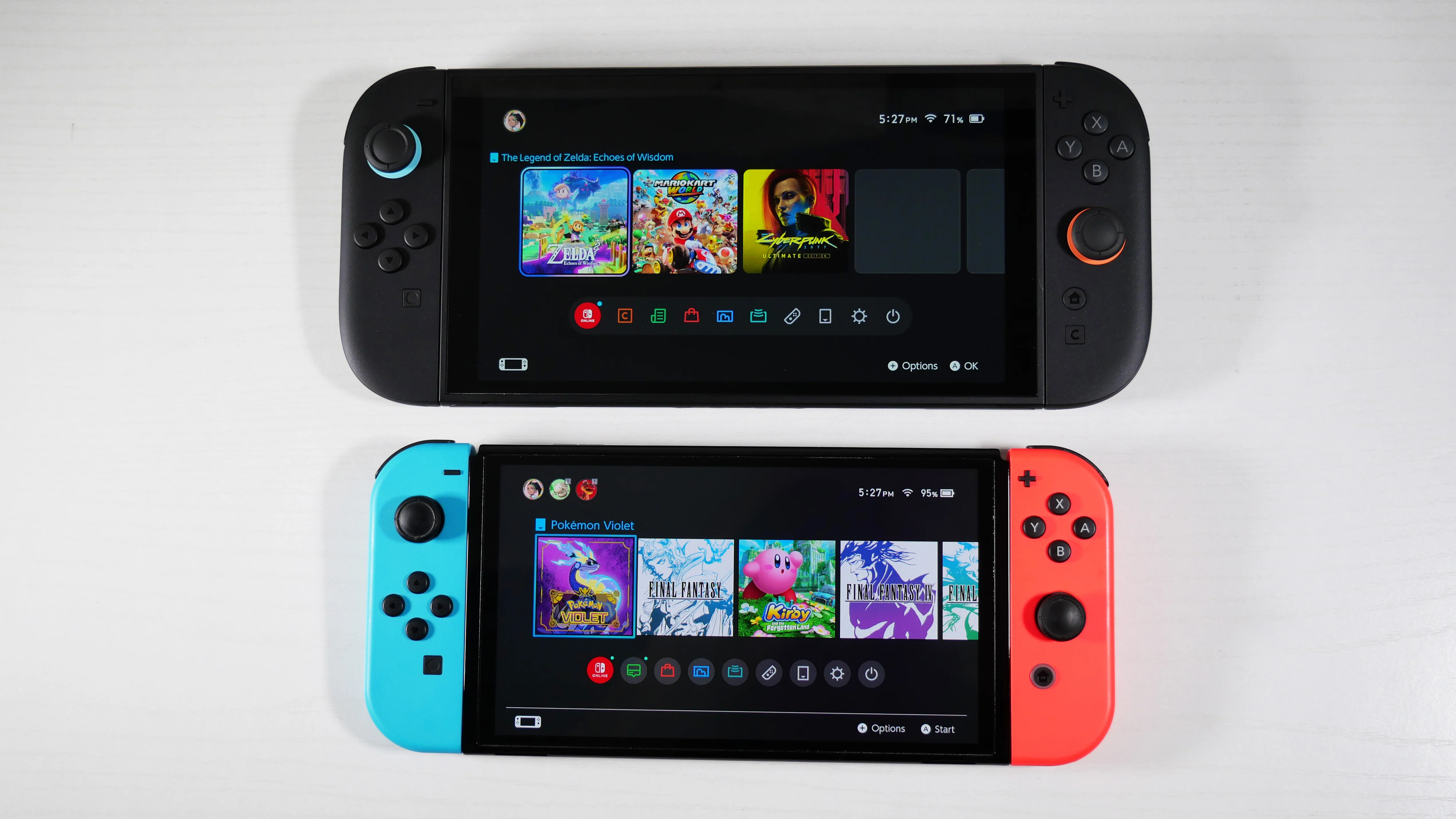 Nintendo Switch 2 и Switch OLED
