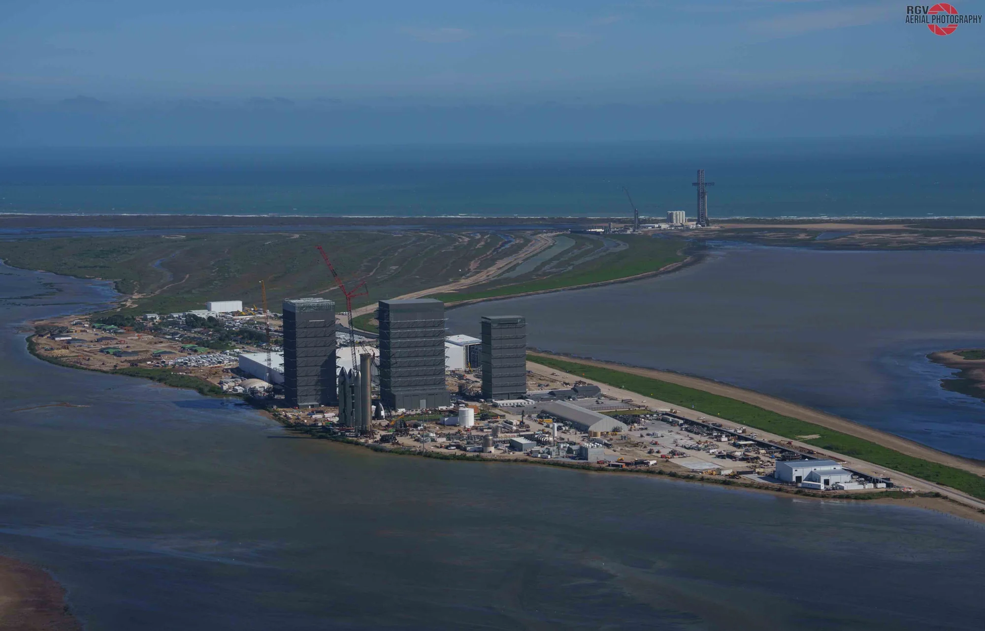 космодром Starbase Louisiana на побережье Мексиканского залива