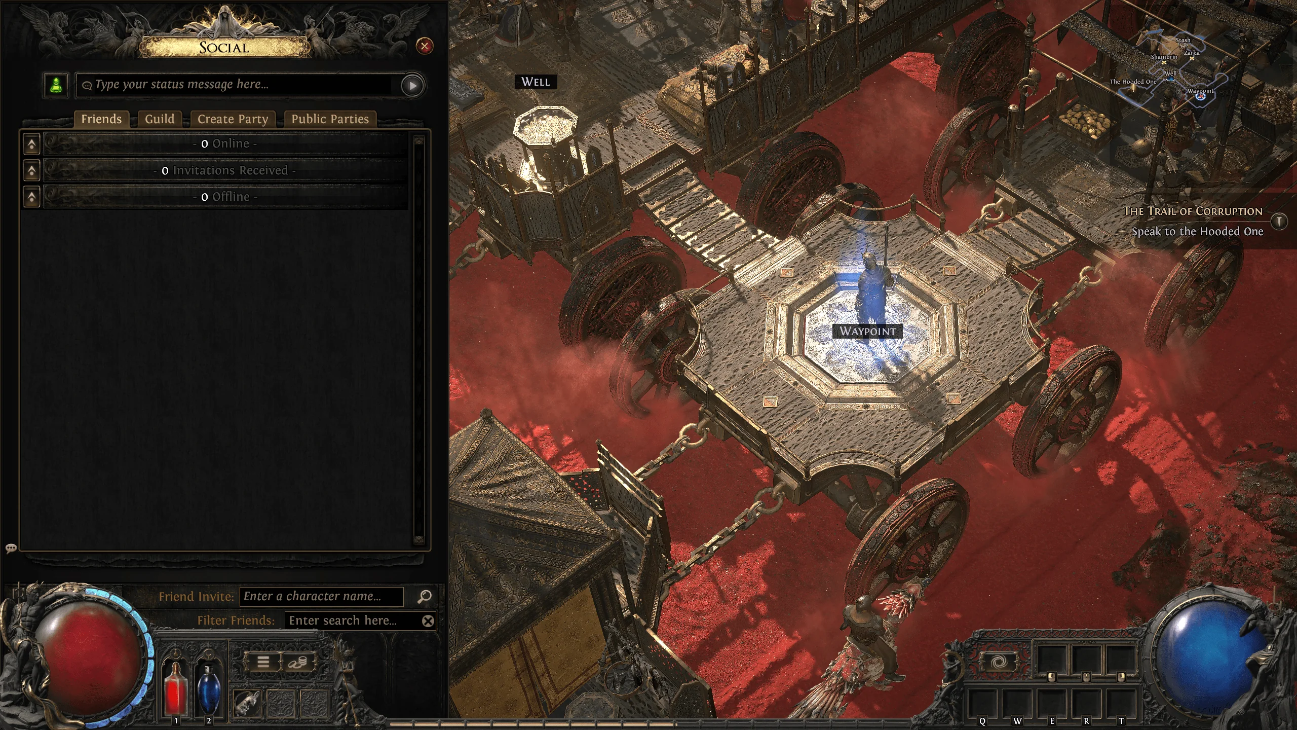 интерфейс Path of Exile 2 в раннем доступе