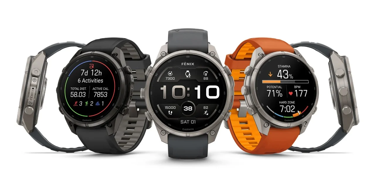 линейка Garmin Fenix 9 и Fenix 9 Pro в трёх размерах