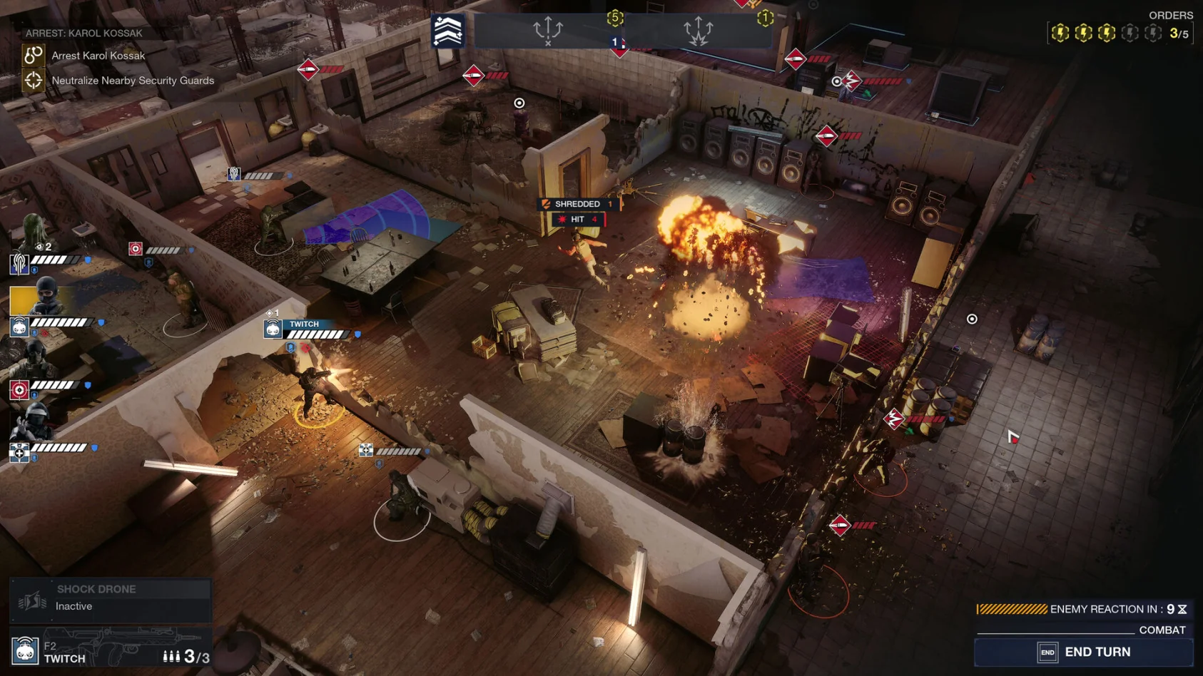интерфейс планирования миссии в Rainbow Six Tactics
