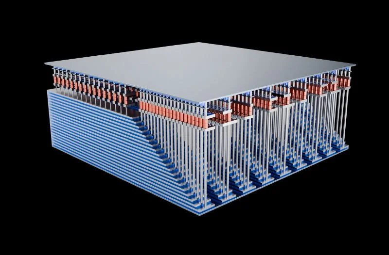 логотип YMTC и чип 3D NAND 267-слойный