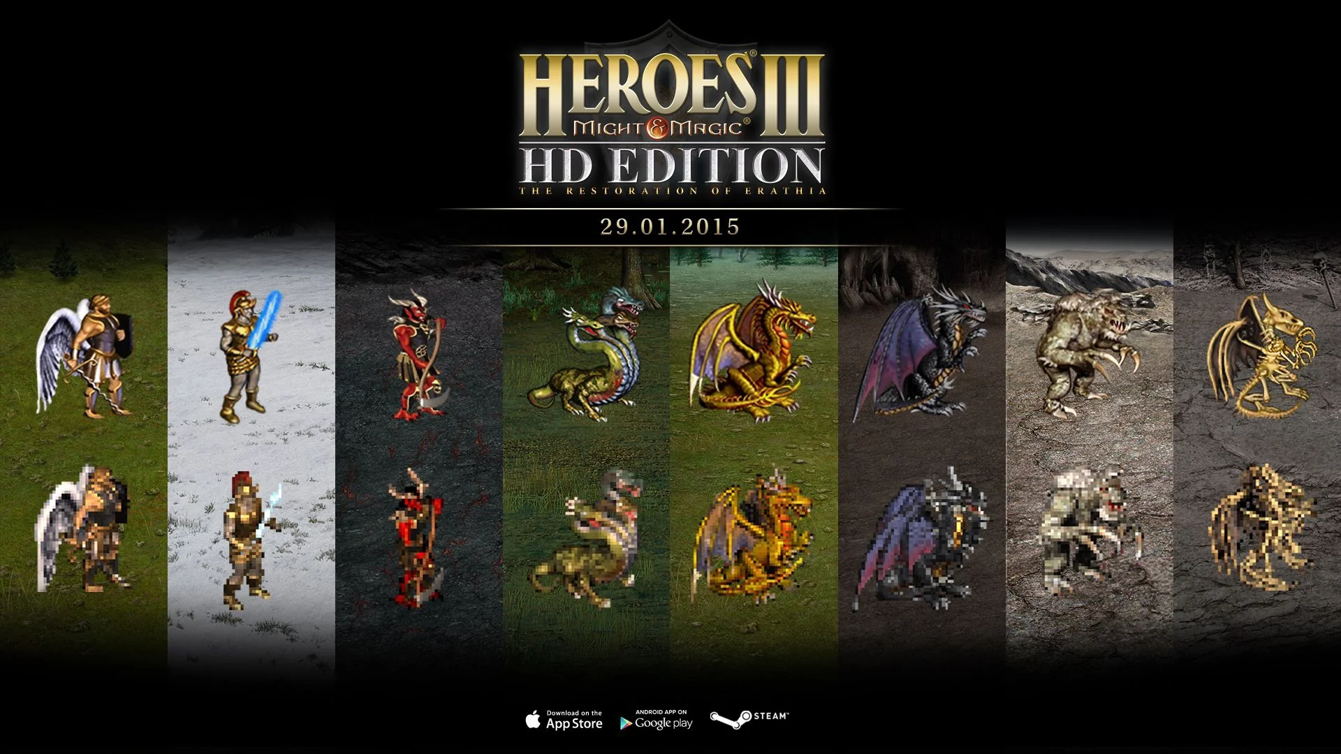 сравнение оригинала и ремейка Heroes of Might and Magic III