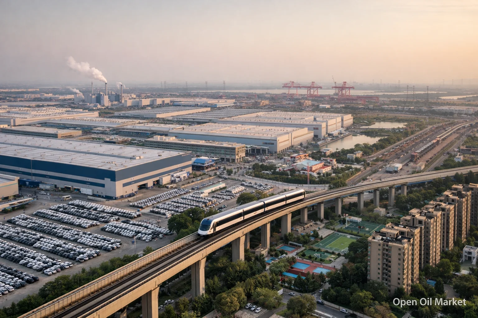 завод BYD в Шэньчжэне конвейер сборки электромобилей