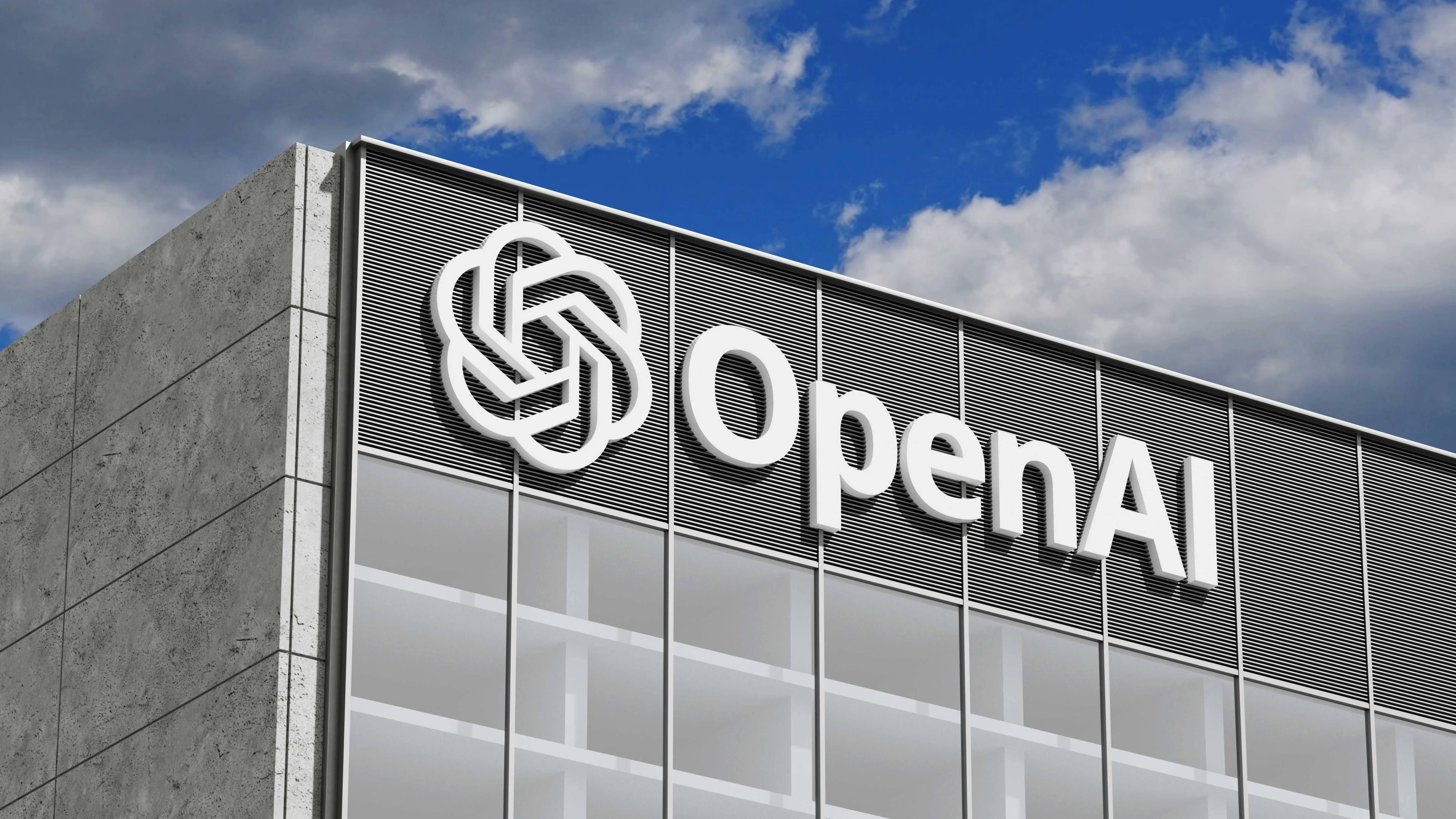логотип OpenAI и концепция AGI