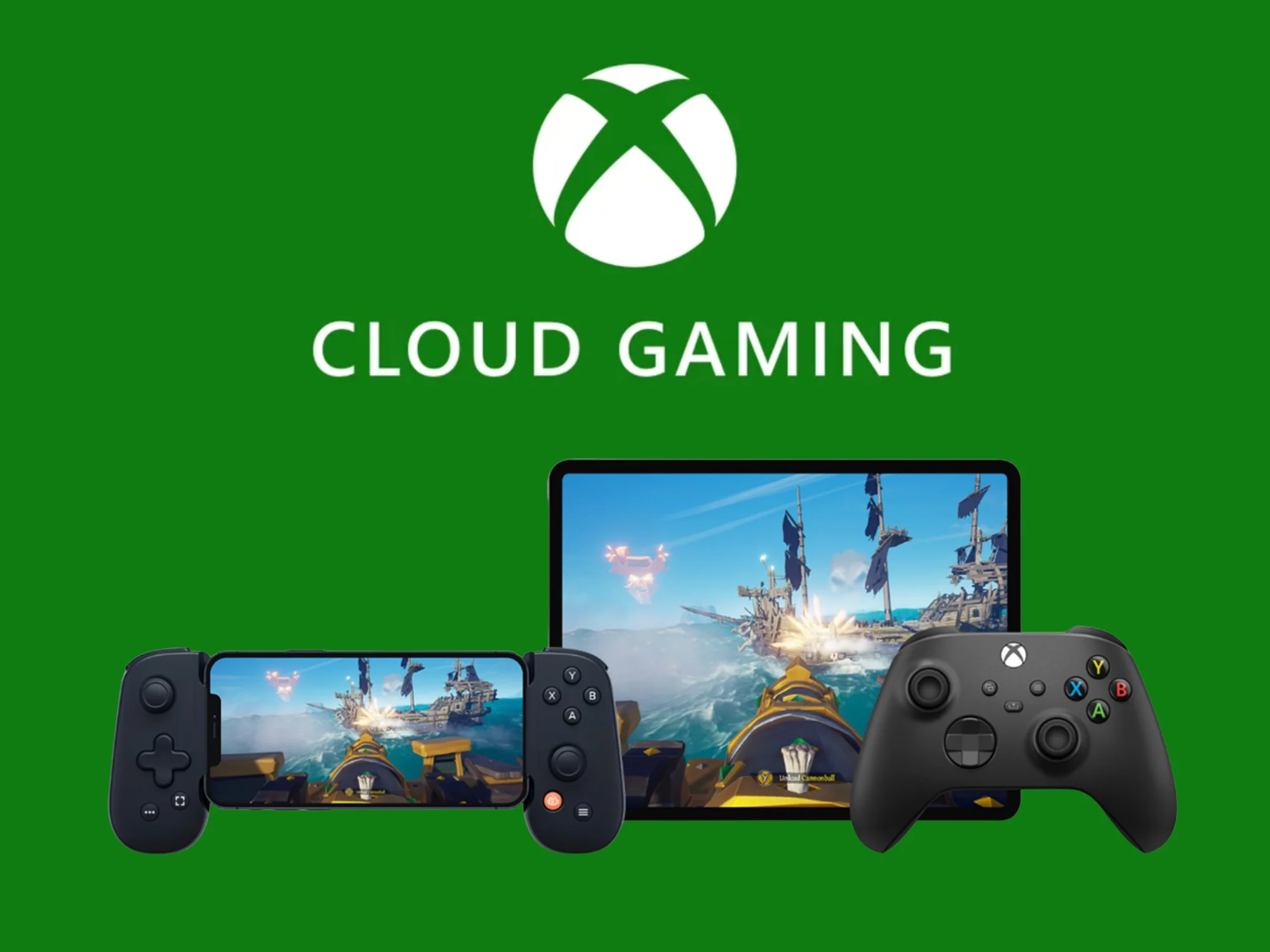 Xbox Cloud Gaming на мобильном устройстве с игрой из дисквой библиотеки