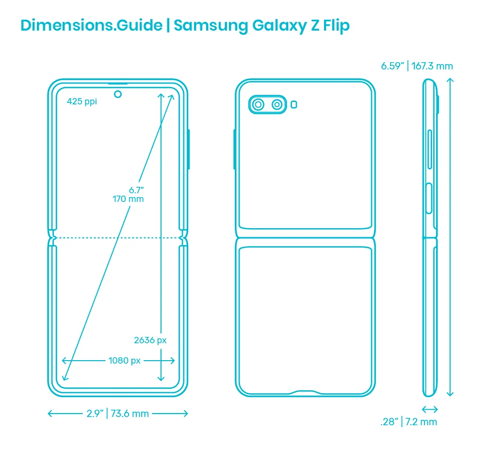 фрагмент CAD-чертежа Samsung Galaxy S27 Pro с габаритами