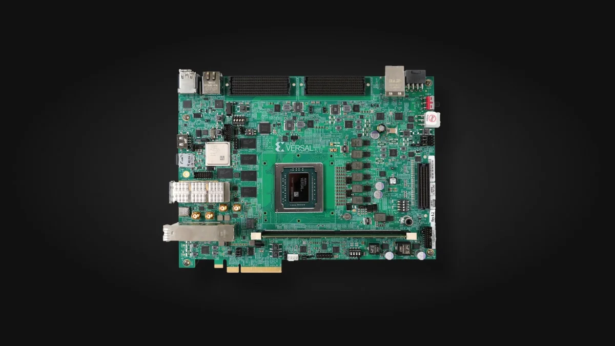 Плата AMD Versal FPGA с развёрнутым Redwood Nano