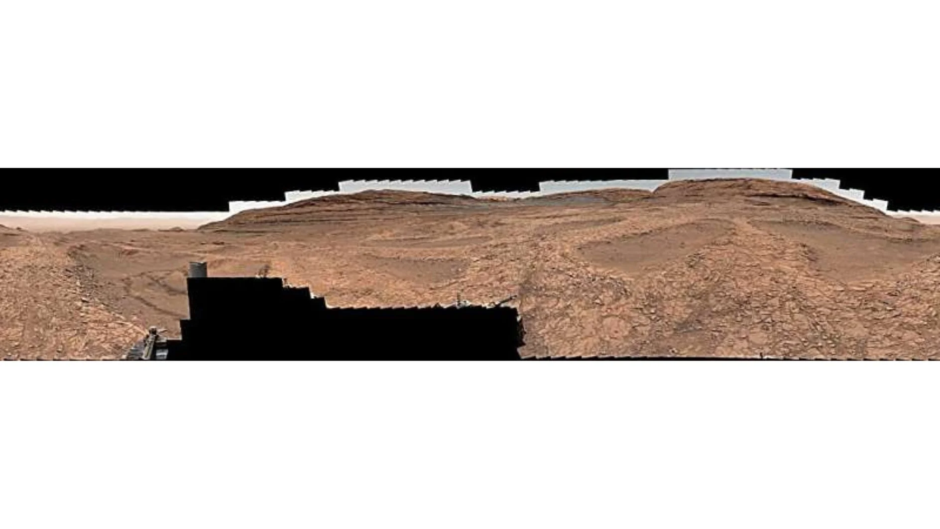 панорама марсианской поверхности от марсохода Curiosity