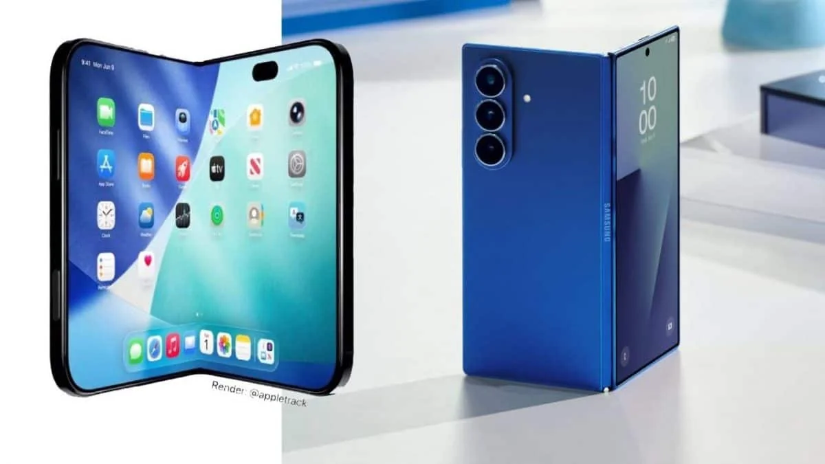 сравнение шарниров iPhone Fold и Samsung Galaxy Z Fold 8