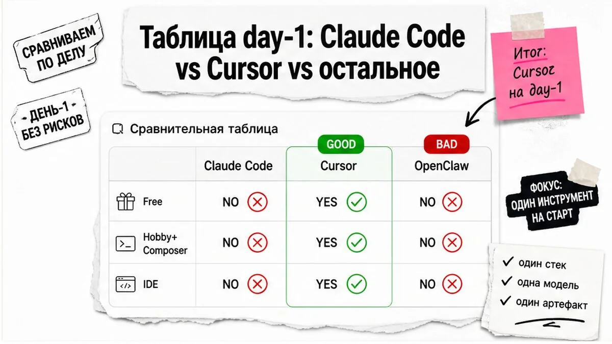 сравнение возможностей моделей Claude и Composer в интерфейсе Cursor