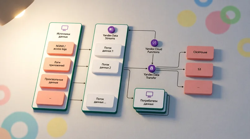 Схема миграции данных из Yandex Cloud на серверы Selectel и VK Cloud