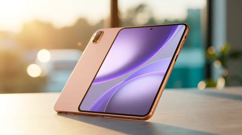 OPPO Pad Mini в лавандовом цвете на официальном сайте