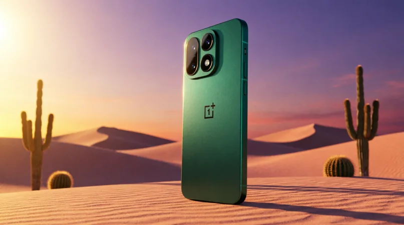 Рендер смартфона OnePlus 16 в черном цвете с ультратонкими рамками дисплея