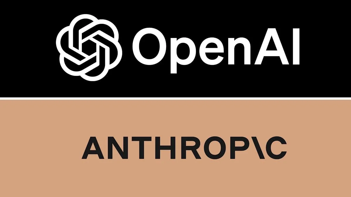 Логотипы OpenAI и Anthropic на фоне здания Конгресса США